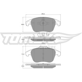 TX 15-93 TOMEX brakes Bremsbelagsatz, Scheibenbremse TX 15-93