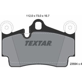Bremsbelagsatz Vw/Porsche T. Touareg/Cayenne 2369402