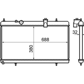 Kühler, Motorkühlung CR 801 000S