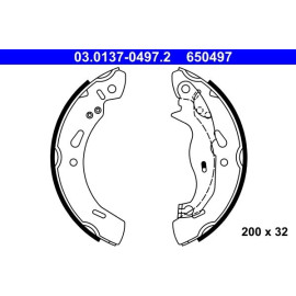 Bremsbackensatz 03.0137-0497.2
