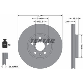 Bremsscheibe Volvo P. V90/S90 2.0 16 92287505