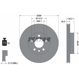 Bremsscheibe Vw P. Sharan 92074203