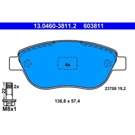 Bremsbelagsatz Citroen P. Berlingo/C3/Xsara 00 13.0460-3811.2