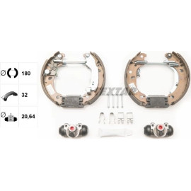 Satz Bremsbacken Fiat 500 1.2, 1.3D Multijet 10.07- (180X32) 84061000