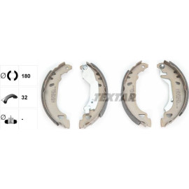 Bremsbacken Fiat Punto 93- Sys Bendix/Tipo/Tempra 91049100