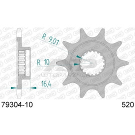 AFAM Ritzel 10 Zähne 79304-10