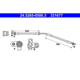 Bremsschlauch 24.5265-0500.3