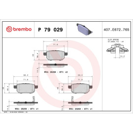 BREMBO Bremsklötze HA P 79 029