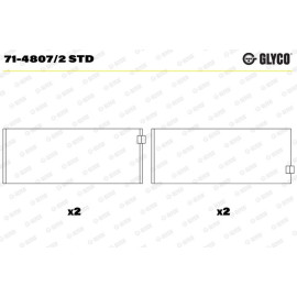 PLEUELLAGER 71-4807/2 STD