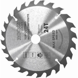 Vidia-Scheibe Aus Holz, 165 X 20 mm, 65Mn-Yg8, Dicke 2,2 mm, 24 Z S24