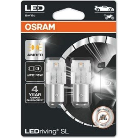 P21/5W OSRAM LED Amber 12V 7528DYP-02B