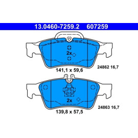 Bremsbelagsatz Db T. W211 02- S211 03 13.0460-7259.2