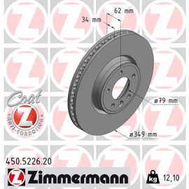ZIMMERMANN Bremsscheibe 450.5226.20 ZIMMERMANN Bremsscheibe 450.5226.20