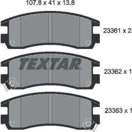 Textar Bremsbelagsatz 2336101 Textar Bremsbelagsatz 2336101