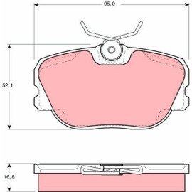 TRW Bremsbeläge Vorderachse GDB460 TRW Bremsbeläge Vorderachse GDB460