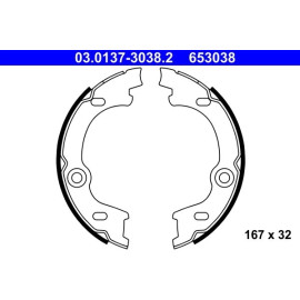 ATE Bremsbacken 03.0137-3038.2