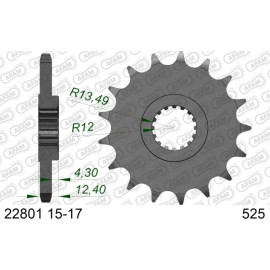 AFAM Ritzel 17 Zähne 22801-17