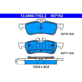 Bremsbelagsatz Mini T. Cooper/One 01-07 13.0460-7162.2