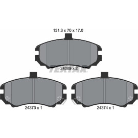 Bremsbelagsatz Hyundai P. Elantra 00 2436901