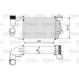 VALEO Ladeluftkühler 818627