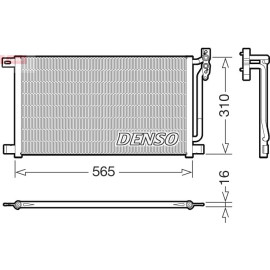 DENSO Klimaanlagenkühler DCN05003