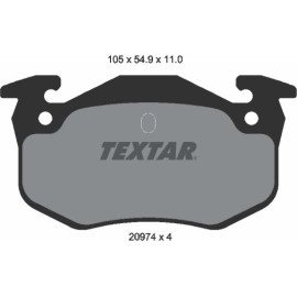 Textar Bremsbelagsatz 2097401 Textar Bremsbelagsatz 2097401
