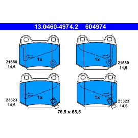 Bremsbelagsatz Nissan T. 350Z 3,5 02-09 13.0460-4974.2