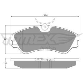 TOMEX brakes Bremsbelagsatz, Scheibenbremse TX 10-65