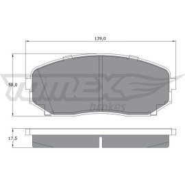 TOMEX brakes Bremsbelagsatz, Scheibenbremse TX 17-42