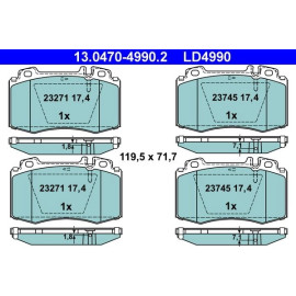 Bremsbelagsatz Db P. W203/W211/W220/R230 98-12 Keramik 13.0470-4990.2