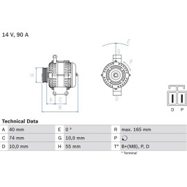 Lichtmaschine 0 986 080 320