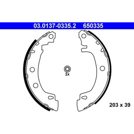 Bremsbackensatz 03.0137-0335.2