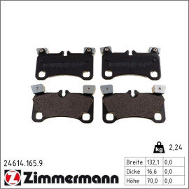 ZIMMERMANN Bremsbeläge 24614.165.9