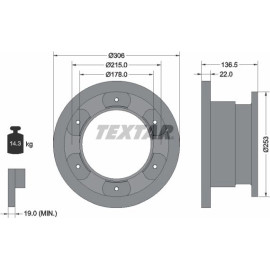 Bremsscheibe Iveco T. Daily 65C15 93127300