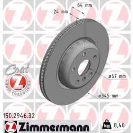 ZIMMERMANN Bremsscheibe 150.2946.32 ZIMMERMANN Bremsscheibe 150.2946.32