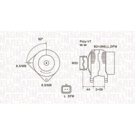 MAGNETI MARELLI Generator 063731827010