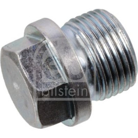 febi bilstein 30660 Ölablassschraube ohne Dichtring M20 x 1,5 – Gesamtlänge 26 mm, Länge unter Kopf 14 mm, Gewindelänge 13 mm, Außensechskant, SW 17 mm, Stahl, Außendurchmesser 28 mm, OE 807020010 / 807020070