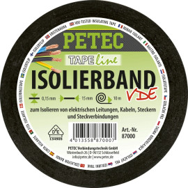 Petec Isolierband 15 mm X 015 mm X 10 M 87000