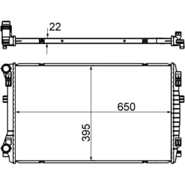 Kühler, Motorkühlung CR 2054 000S