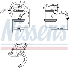 Nissens AGR-Kühler 989422 Nissens AGR-Kühler 989422