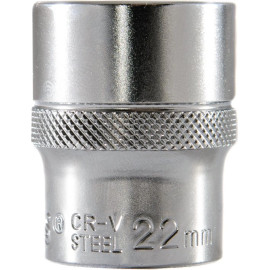Steckschlüsseleinsatz 1/2, 6-Kant, 22 mm OK-01.2622