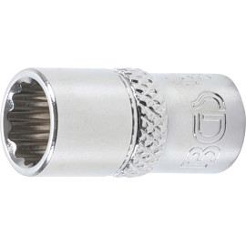 BGS Steckschlüssel-Einsatz Zwölfkant Antrieb Innenvierkant 6,3 mm (1/4 ) SW 8 mm 10778