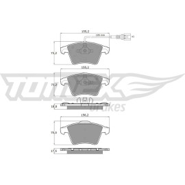 TX 13-931 TOMEX brakes Bremsbelagsatz, Scheibenbremse TX 13-931 TX 13-931 TOMEX brakes Bremsbelagsatz, Scheibenbremse TX 13-931