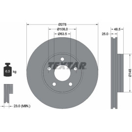 Bremsscheibe Ford P. Focus 11-/C-Max 10 92237703