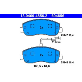 Bremsbelagsatz Renault P. Master/Movano 10 13.0460-4856.2