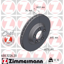 17 481 044ZI Bremsscheibe VA li 600.3226.20