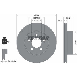 Bremsscheibe Ford P. Explorer 94 92169003
