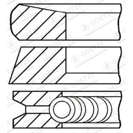 GOETZE ENGINE Kolbenring 08-127400-00