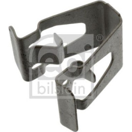 febi bilstein 100167 Halteklammer – Länge 13 mm, Breite 19,8 mm, Höhe/Dicke 15,8 mm, Federstahl – OE-Vergleich 1K0 867 388 A