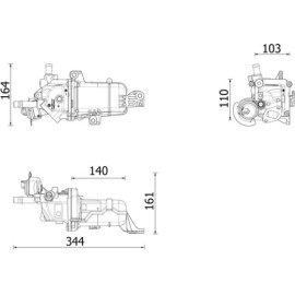 MAHLE Kühler, Abgasrückführung CE 49 000P